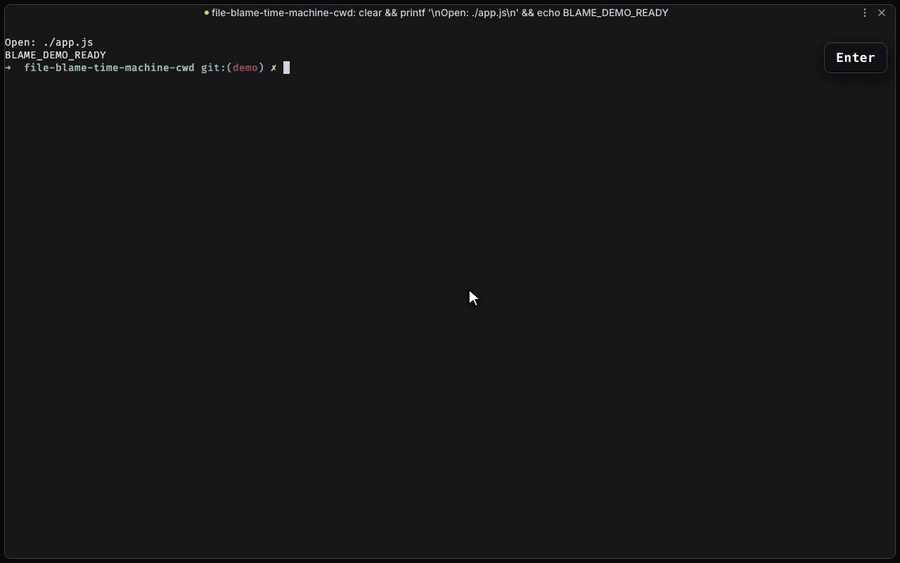 Viewing per-line authorship and stepping back through a file's earlier versions