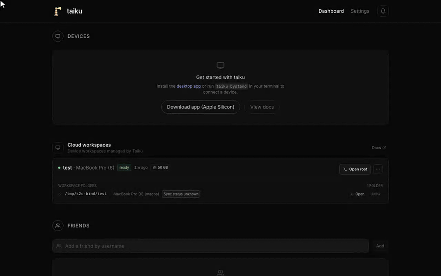 Binding a local project folder to a remote dev machine and editing files that stay in sync