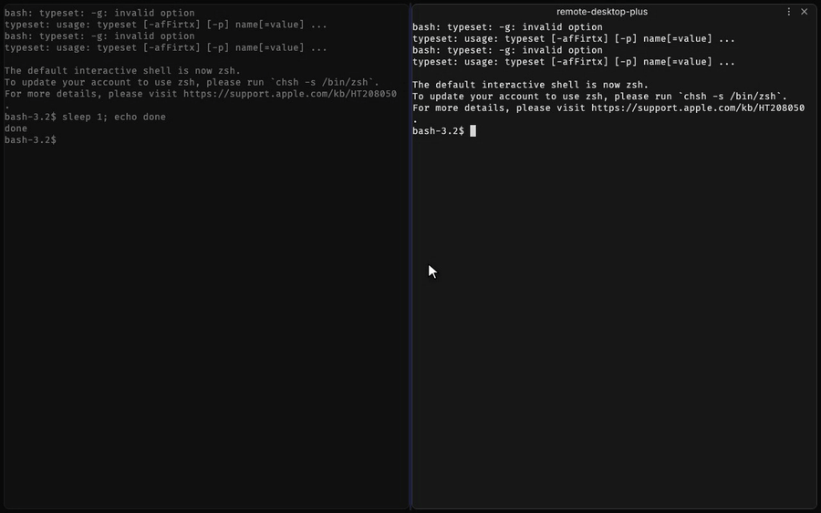 Jumping directly from the activity panel to a terminal where an agent has paused and is waiting for input